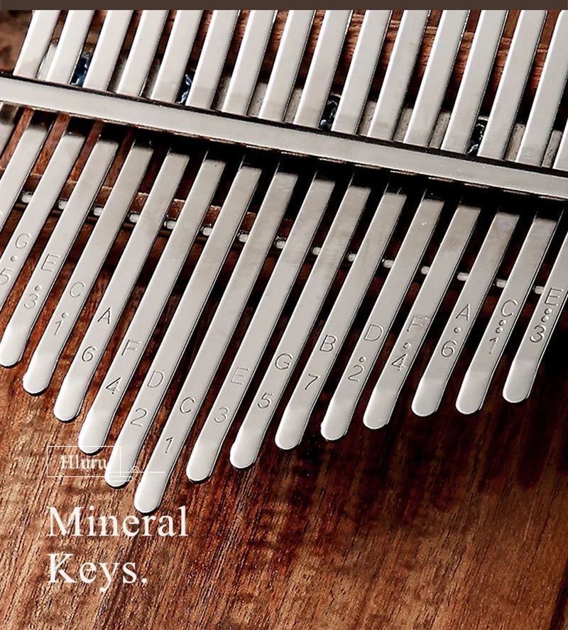 Hluru Kalimba 17Key Professional 21 Key Thumb Piano Rosewood Acacia Walnut Finger Piano Mbira For Beginner