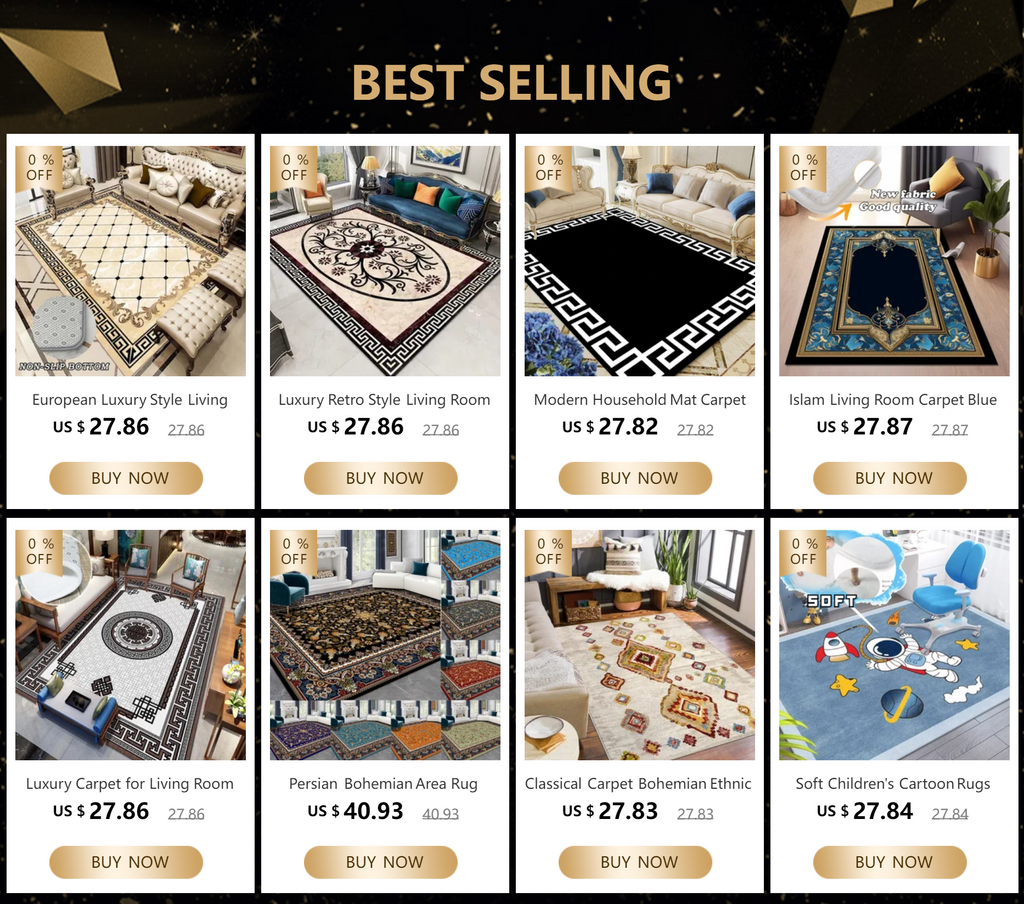 Persian Style Carpet for Living Room Home Decoration Retro Lounge Rug Soft Bedroom Carpet Non-slip Bedside Mats Washable 200x300