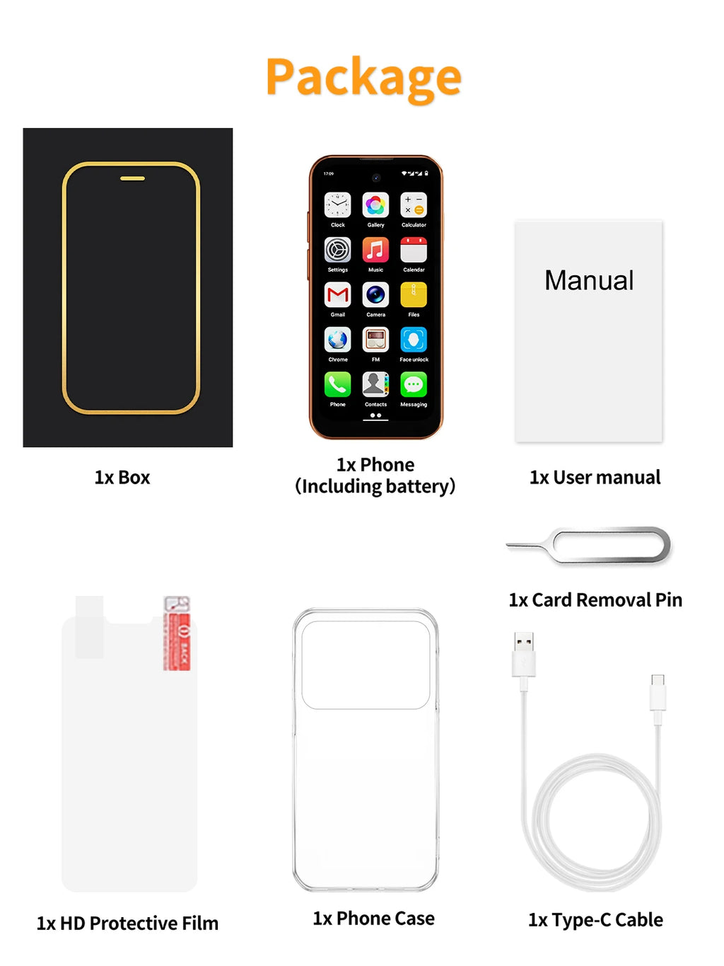 SERVO 19 Air 4G LTE Mini Smartphone Android 12.0 System 6GB+128GB Play Store Face Unlock GPS Dual SIM 3.88" Small Smart Phones