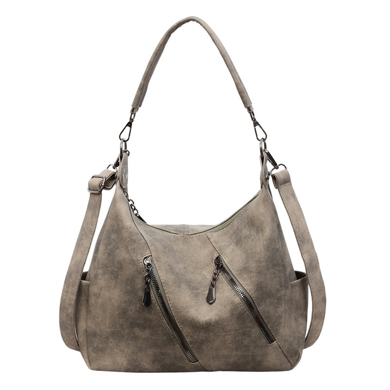 High Quality Scrub Soft PU Leather Shoulder Crossbody Bags for Women Designer Luxury Women Bags Female Handbags Casual Tote Sac