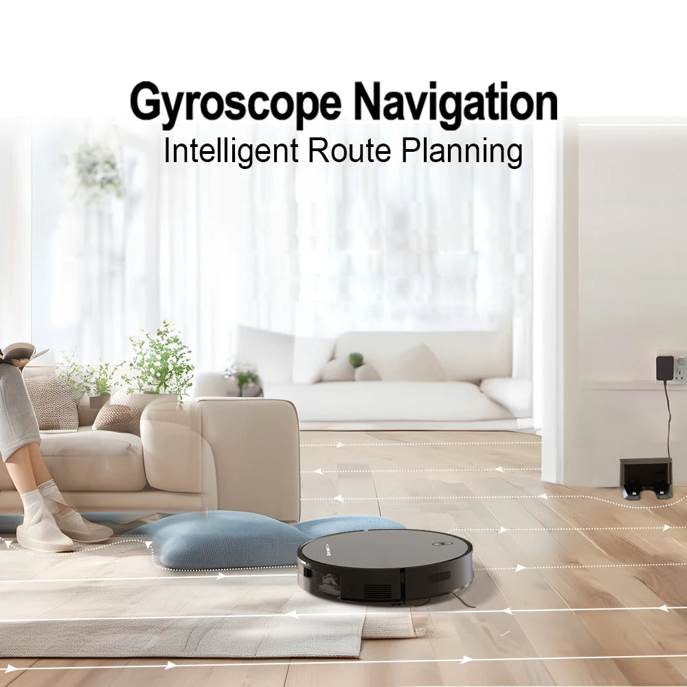 Robot Vacuum Cleaner Combo Mop,6000PA Suction Robotic,WiFi/Voice Control,Auto-Recharge,Pet Hair For Home Vacuum Cleaning Robotic