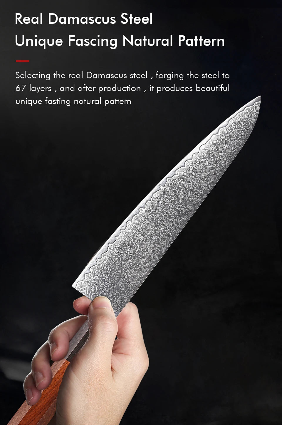 TURWHO Hand Forged Japanese Chef Knife Damascus Steel Kitchen Knives Santoku Sashimi Bread Utility Handmade Blade Cooking Tools