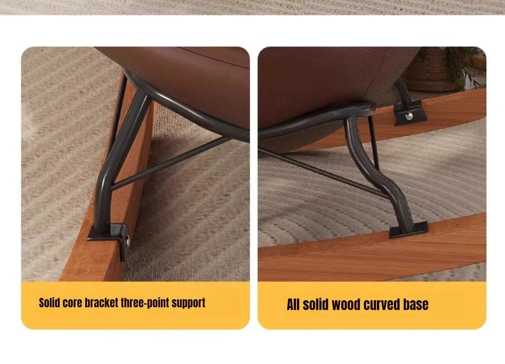 Lazy Sofa Rocking Chair Bedroom Lounge Chair Carefree Adult Living Room Single Balcony Leisure Rocking Chair Recliner Chairs