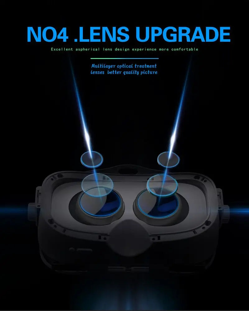 Shinecon VR Glasses Headset 3D Virtual Reality Device Helmet Viar Goggle Lenses For Smartphone Smart Cell Phone Realidade Viewer