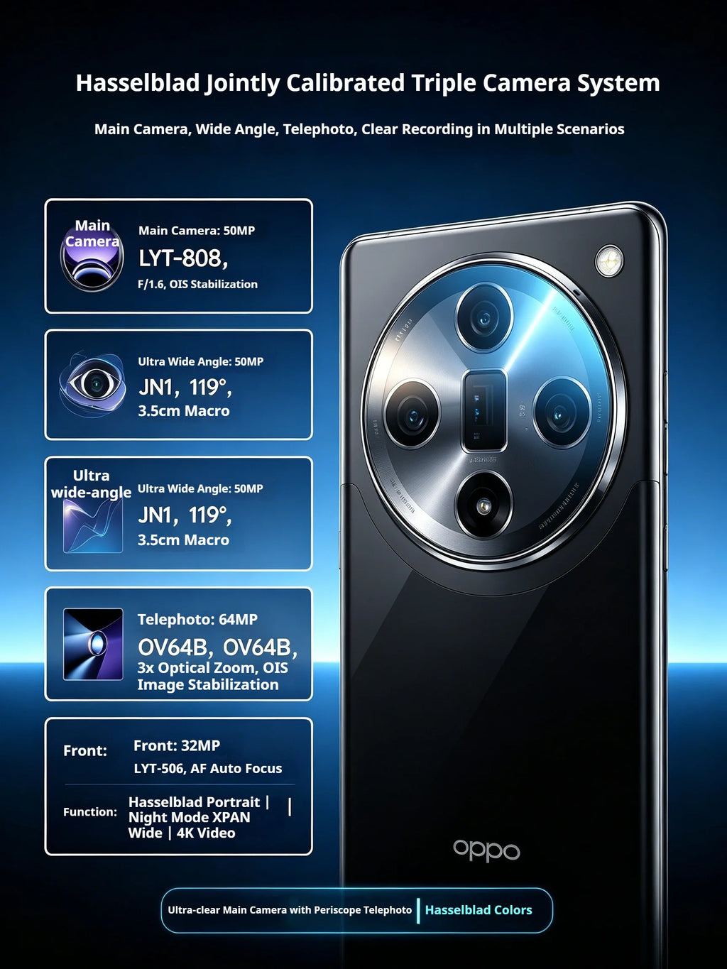 2026 New OPPO Find X7 5G Smartphone 6.78' Display Dimensity 9300 Processor 50MP Hasselblad Triple Camera 100W Fast Charge