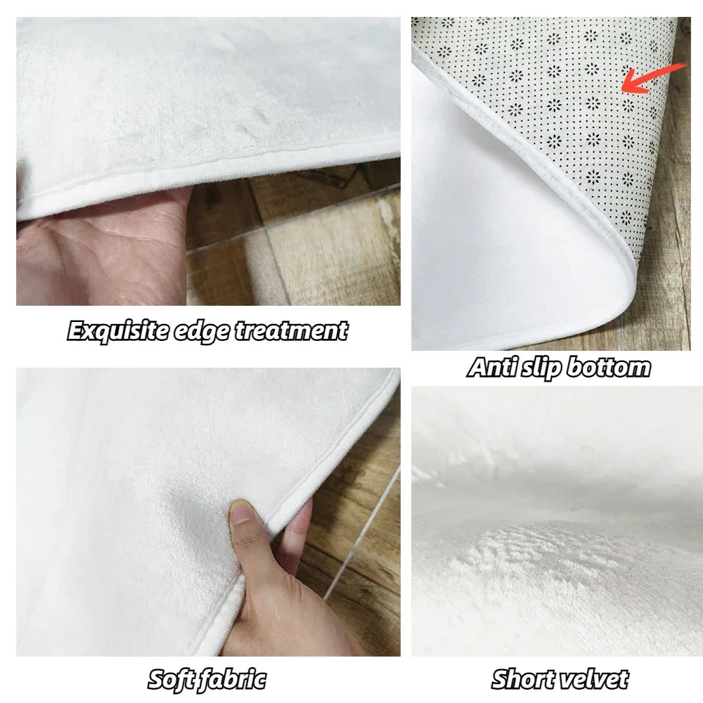 luxury carpets for living room flannel Customizable soft rugs bedroom decor home alfombra 200x300 Plush non-slip mat for kids