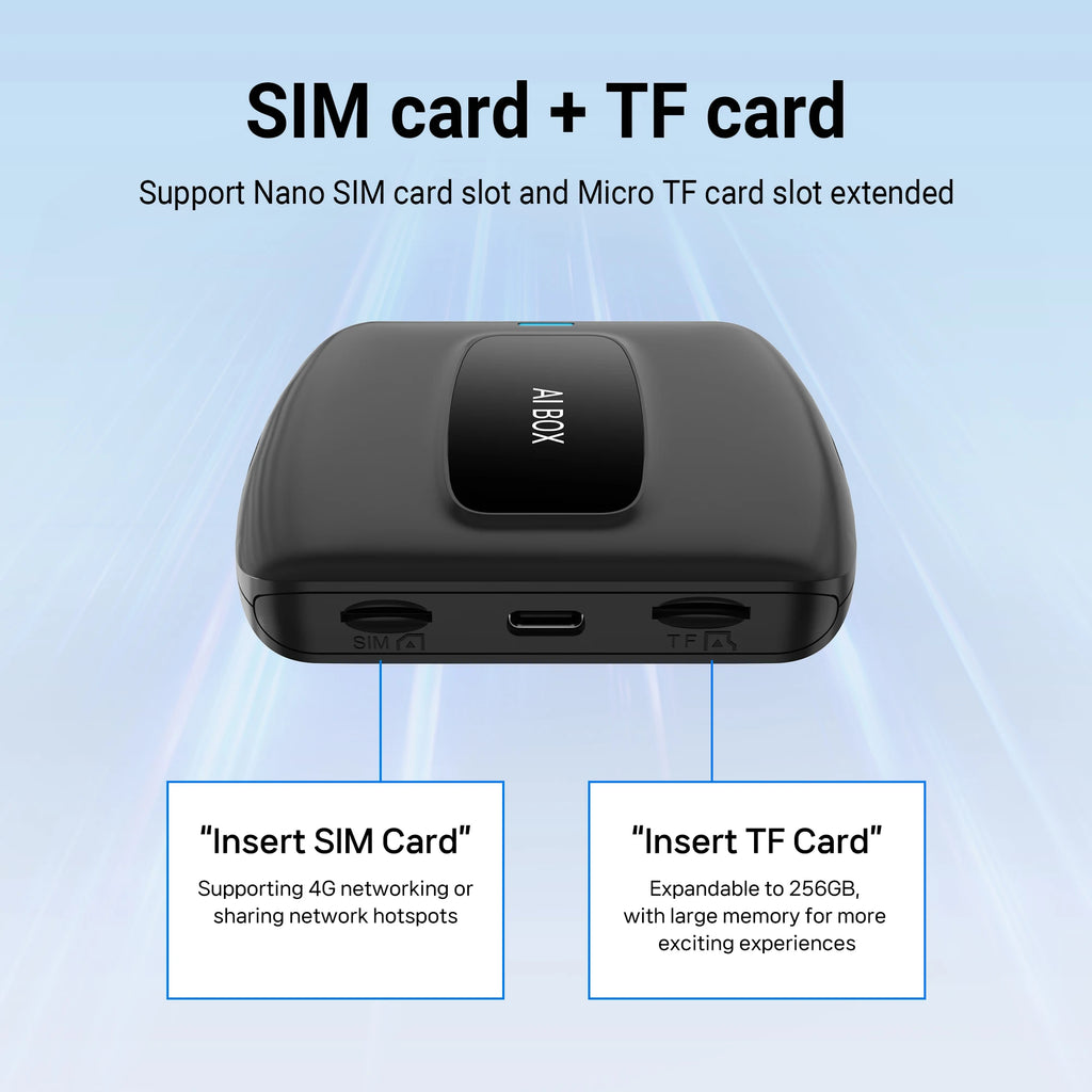 2025 CarPlay Ai Box Wireless Android Auto Car Play Adapter Smart Car TV Accessories for Net flix UtubeQualcomm Snapdragon 6125