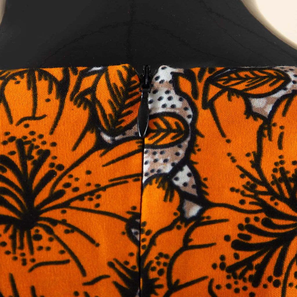 African Party Dress for Women Puff Sleeve O-neck Slim Fit Mermaid Dresses with Headwrap for Birthday Evening Wedding 2525142