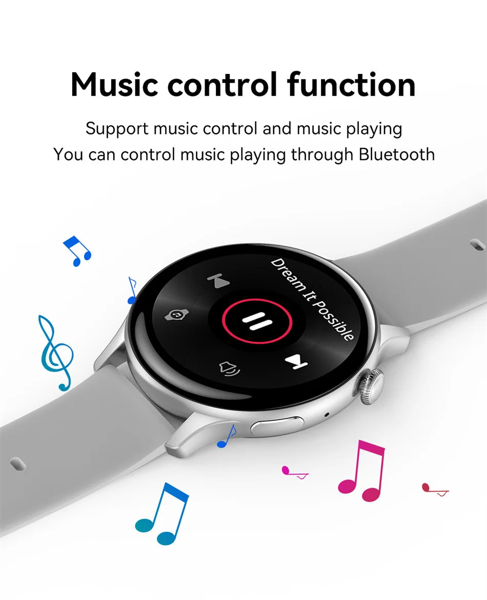 2025 NFC Smart Watch Amoled HD GPS Track Sports Heart Rate Bluetooth Call Waterproof Ladies Women Smartwatch For Women's Gift