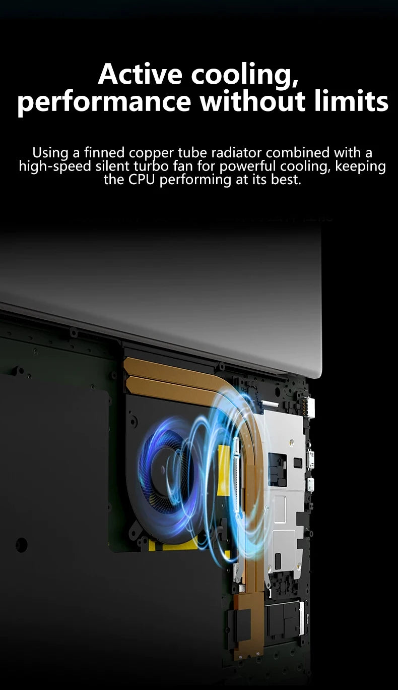 LENO 14.1"Ultra Slim Laptop Windows11 16GB 2TB SSD Gamer Notebook Intel 4405U 1920*1080 Display Office Study Gaming Computer PC