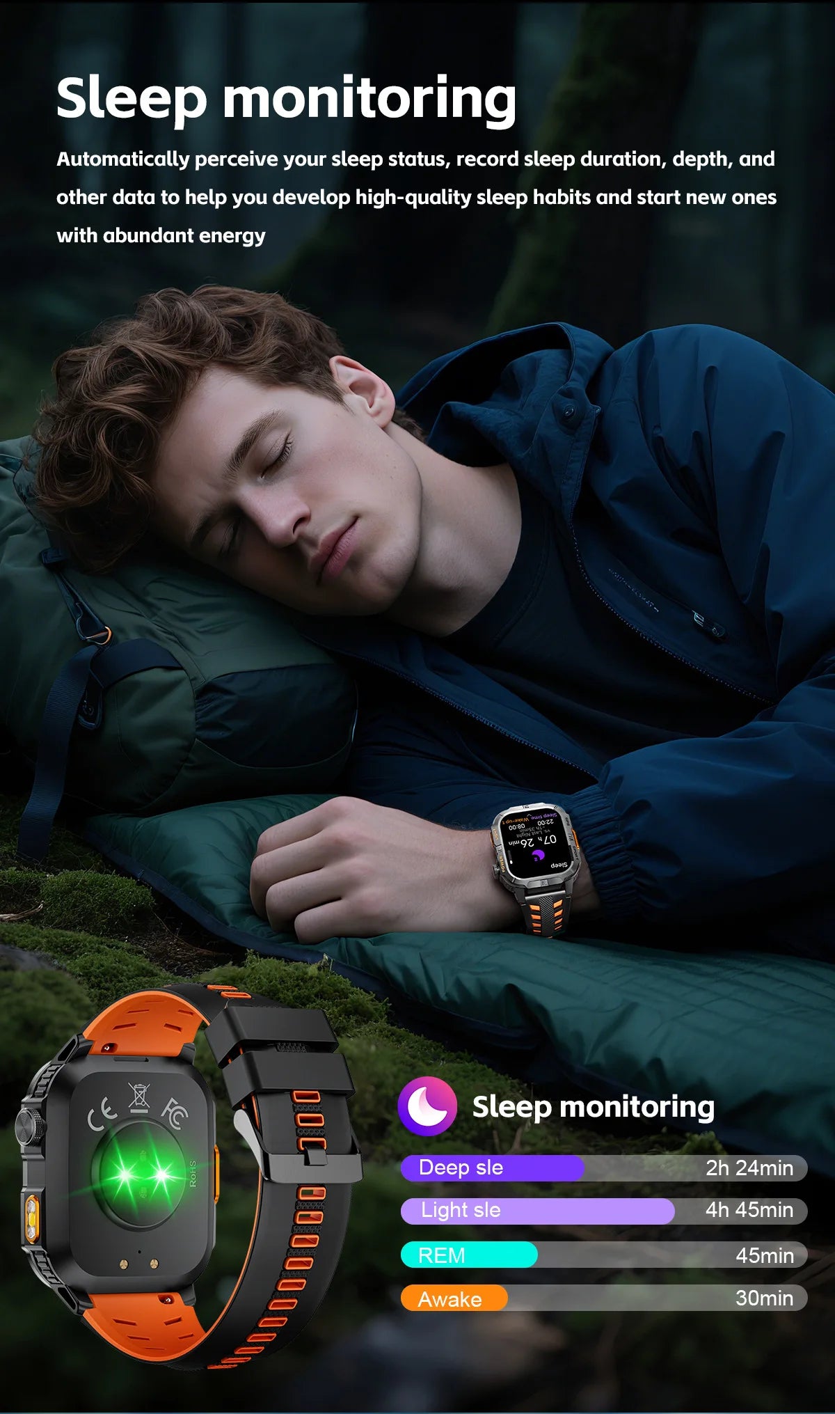 2026New GPS Outdoor Smart Watch Men Women Compass Altimeter Barometer Waterproof Bluetooth Call Sports Smartwatch 540mAh Battery