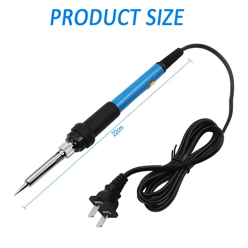 Adjustable Temperature Electric Soldering Iron 110V/220V 60W Solder Iron Tin Professional Tin Welder Electric Tin Welder Heat Pe