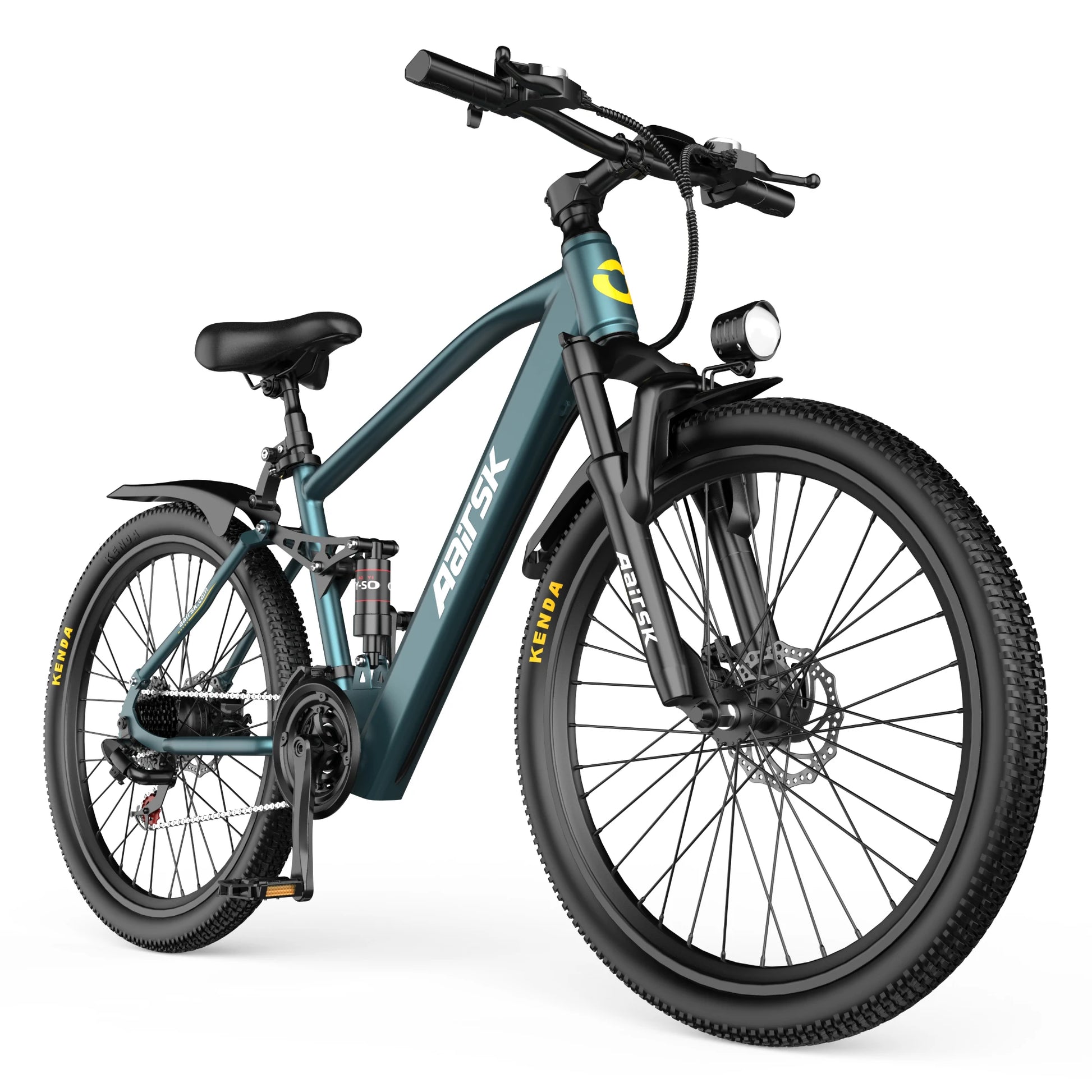 26'' Electric Bike for Adults,750W Peak Motor Mountain Ebike,25MPH Up to 40Miles,7-Speed,Shock Absorbers,Commuter E-Bike