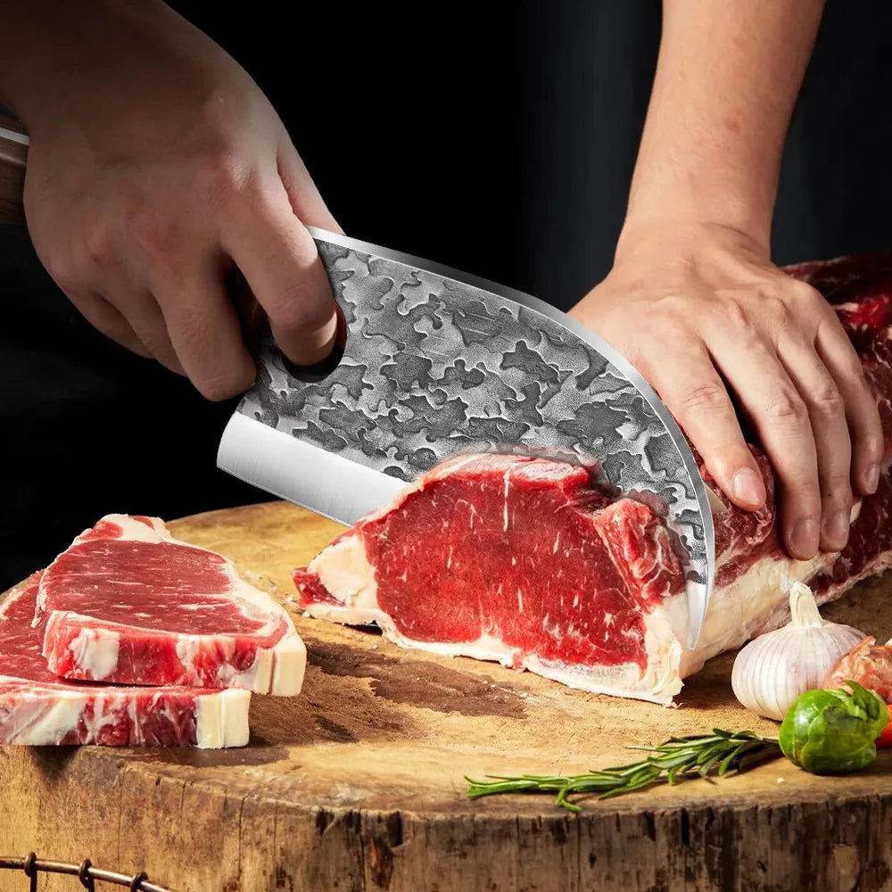 MDHAND 7''Stainless Steel Japanese Kitchen Knives Sharp Blade Professional Chef Knife for Meat Cleaver Fish Cutting Kitchen Tool