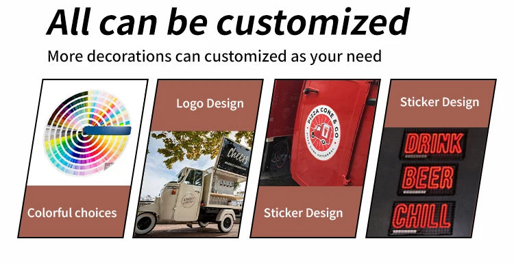 Ice Cream Food Cart Refrigerator Mobile Food Caravan Fast Food Trailer For Sale Usa