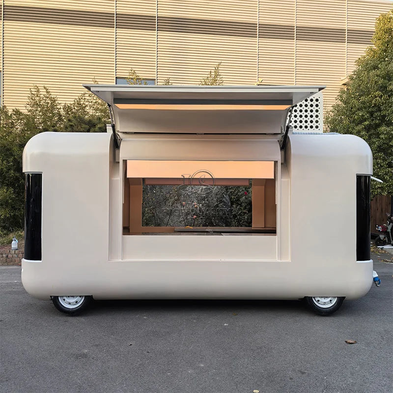 Ice Cream Food Cart Refrigerator Mobile Food Caravan Fast Food Trailer For Sale Usa