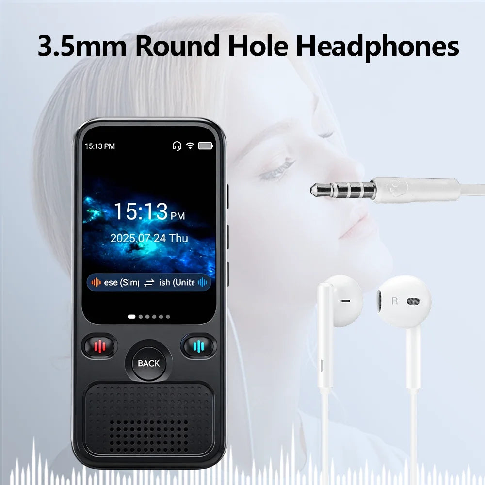 MSAI T20 160 Languages Translator with Camera Real-Time Voice Audio Photo Online Offline Translation Device Travel Assistant