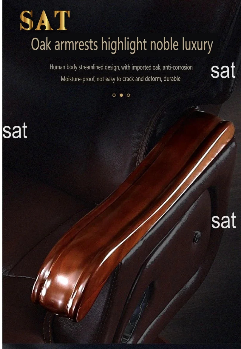 #i Chinese Boss Chair Business leather CEO Office chair with massage pedal, lie down,ergonomics