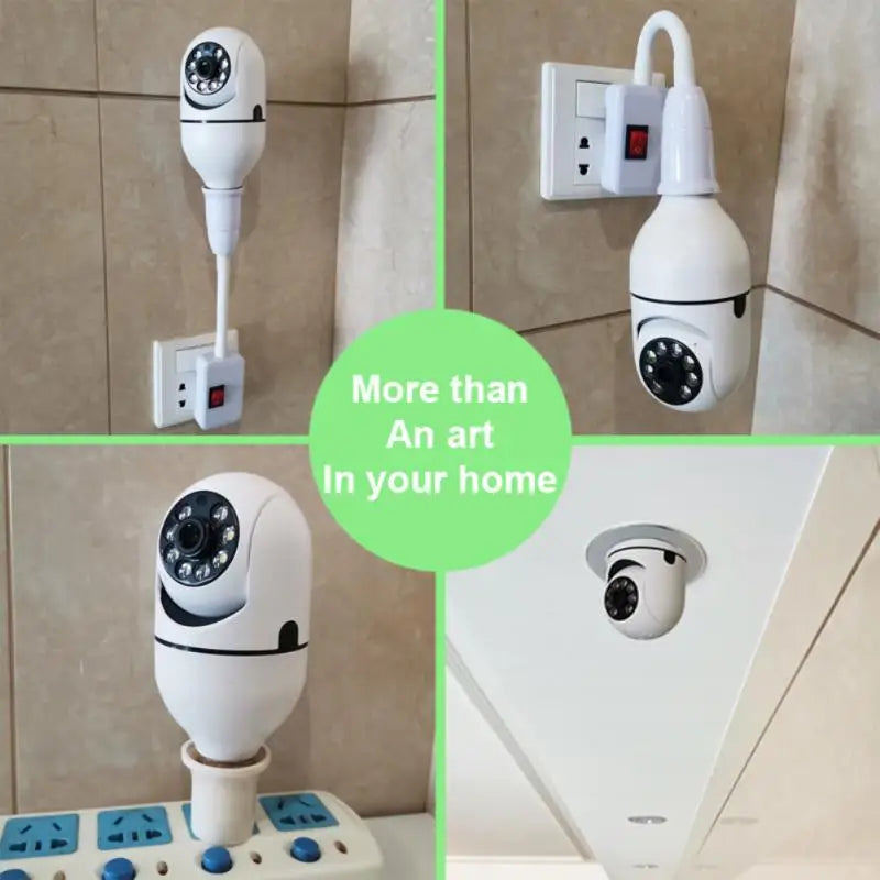 YI Iot E27 Bulb Surveillance 5G Wifi Camera 2MP Night Vision Full Color Automatic Human Track Security Protection Monitor Camera