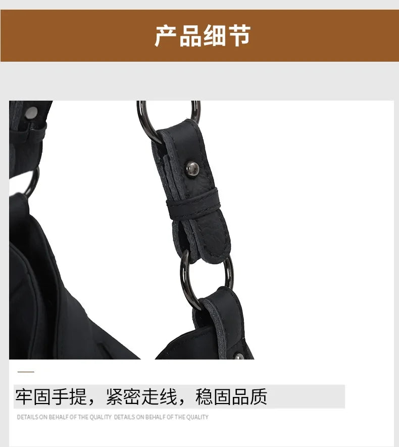 2025 Luxury Women's Handbag - Genuine Cow Leather, Large Capacity & Versatile Shoulder/Crossbody/Tote Commuting Bag