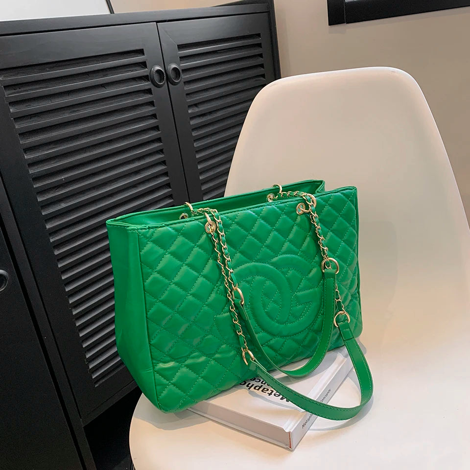 Classic Retro Chain Strap Messenger Bag Women's Luxury Textured Leather Handbag Paris Fashion Zipper Shoulder Bag