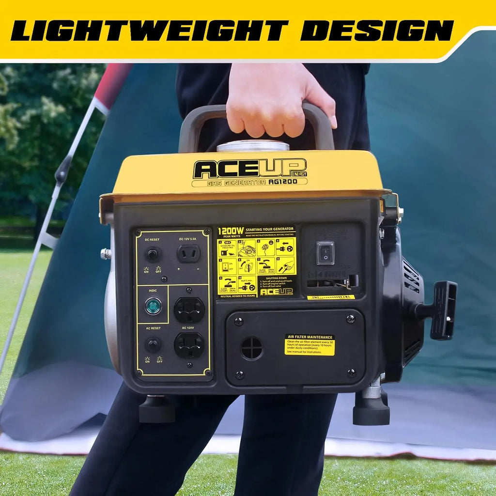 1,200W Gas Powered Generator, Small Portable Generator For Home Use Camping Ultralight, EPA & CARB Compliant,customizable