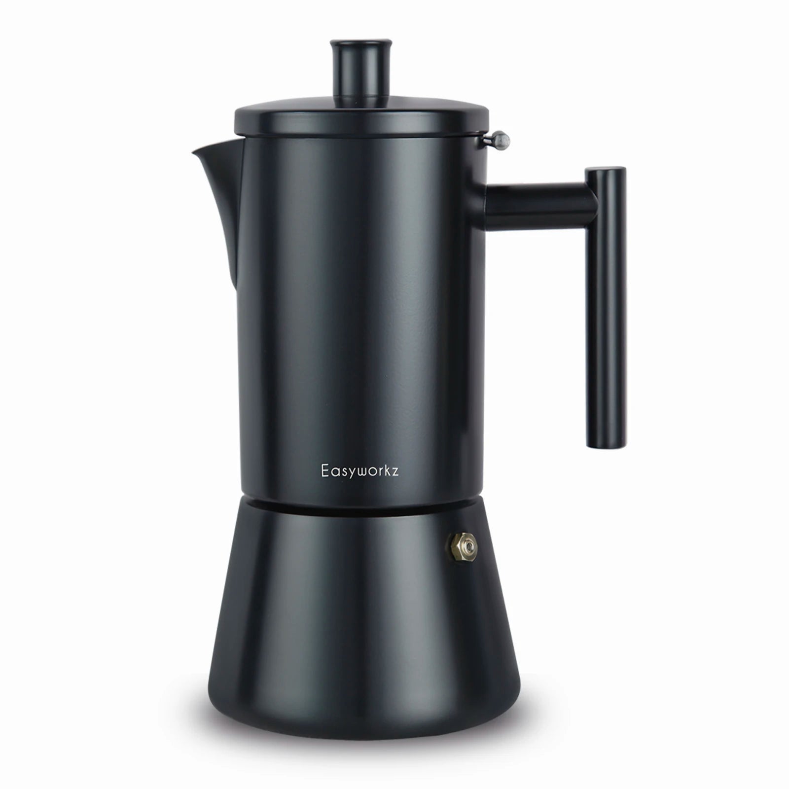 Easyworkz Diego Stovetop Espresso Maker Stainless Steel Italian Coffee Machine Maker Induction Moka Pot
