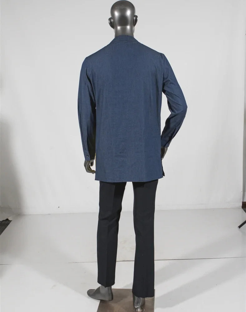 Casual 100% Cotton Mens African Clothing Dashiki Patchwork Print Shirt Tops Bazin Riche Traditional African Clothes WYN380