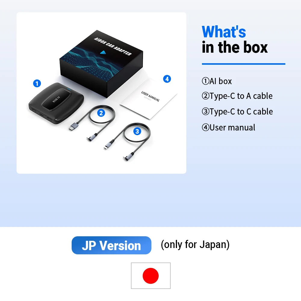 New CarPlay Ai Box for Youtube Netflix Spotify Wireless Adapter for Car Play Android Auto Navigation Music Car Accessories