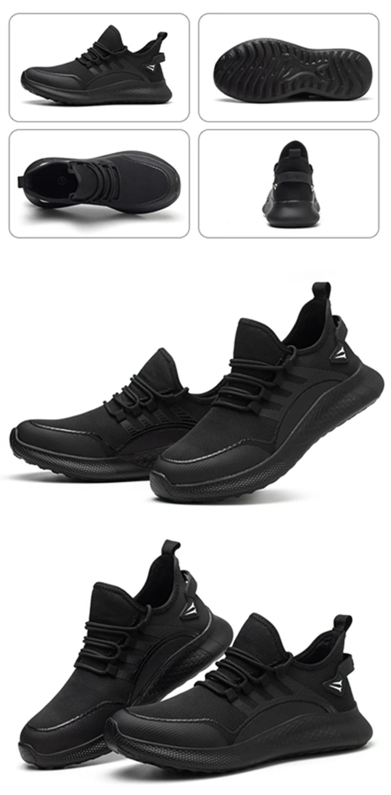 New Breathable Lightweight Work Shoes Comfortable Soft Safety Shoes European Standard Safety Shoes Sport Safety Steel-Toed Shoes