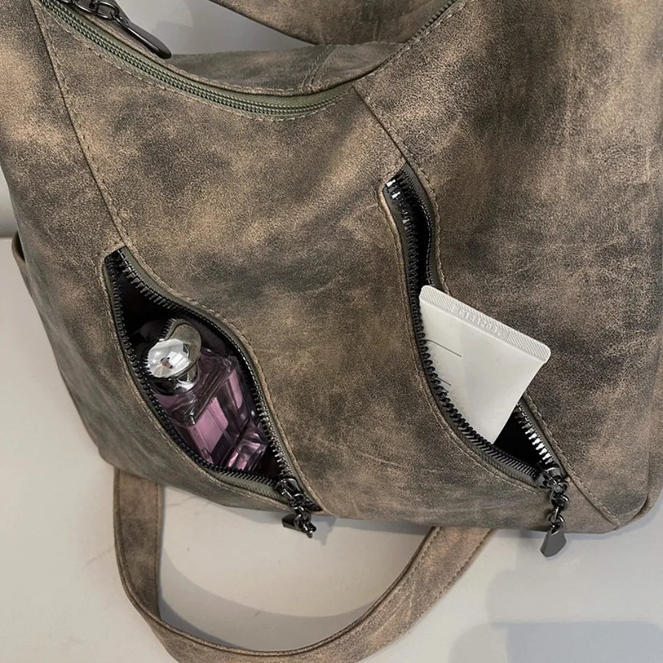 High Quality Scrub Soft PU Leather Shoulder Crossbody Bags for Women Designer Luxury Women Bags Female Handbags Casual Tote Sac