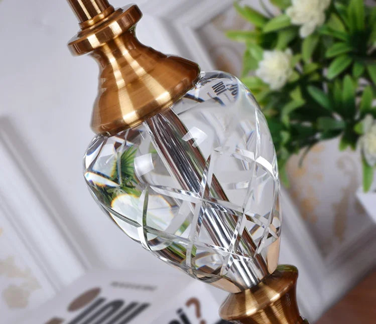 SAMAN B Crystal Floor Table Lamps Luxury  Modern Contemporary  for Foyer  Office Creative Bed Room Living Room
