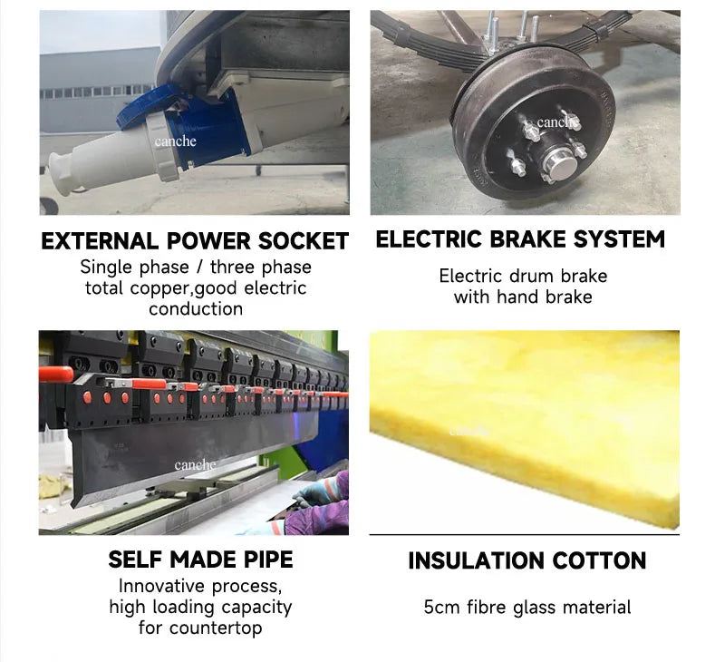 Mobile Food Trailer With Full Kitchen Hot dog Burgers Cart Mobile Street Fast Food Van