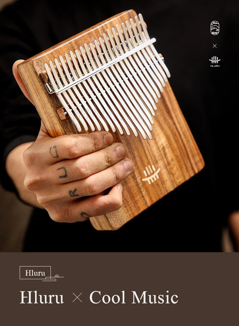 Hluru Kalimba 17Key Professional 21 Key Thumb Piano Rosewood Acacia Walnut Finger Piano Mbira For Beginner