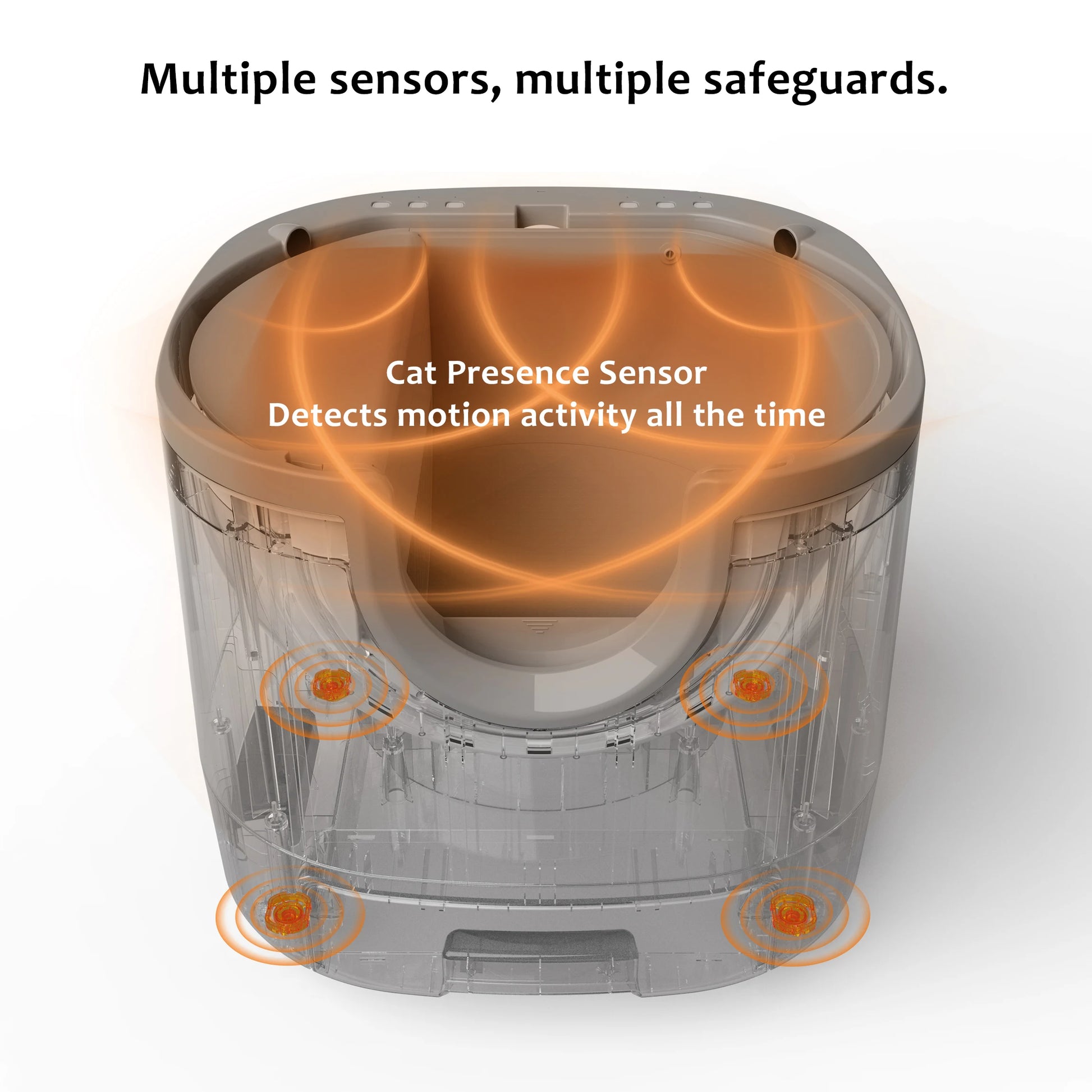 Self-Cleaning Cat Litter Box Open-Top Design with Advanced Safety Sensors Extra Large Capacity for Multi-Cat Homes Hassle-Free