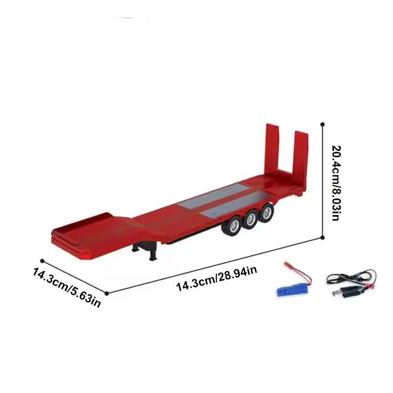 Huina 1501 770S Rc Car Tractor 19Ch Remote Control Trailer Truck 1/18 Engineering Vehicle with Light Sound Toys Christmas Gifts