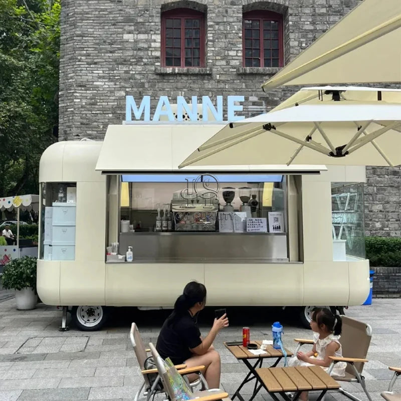 Ice Cream Food Cart Refrigerator Mobile Food Caravan Fast Food Trailer For Sale Usa