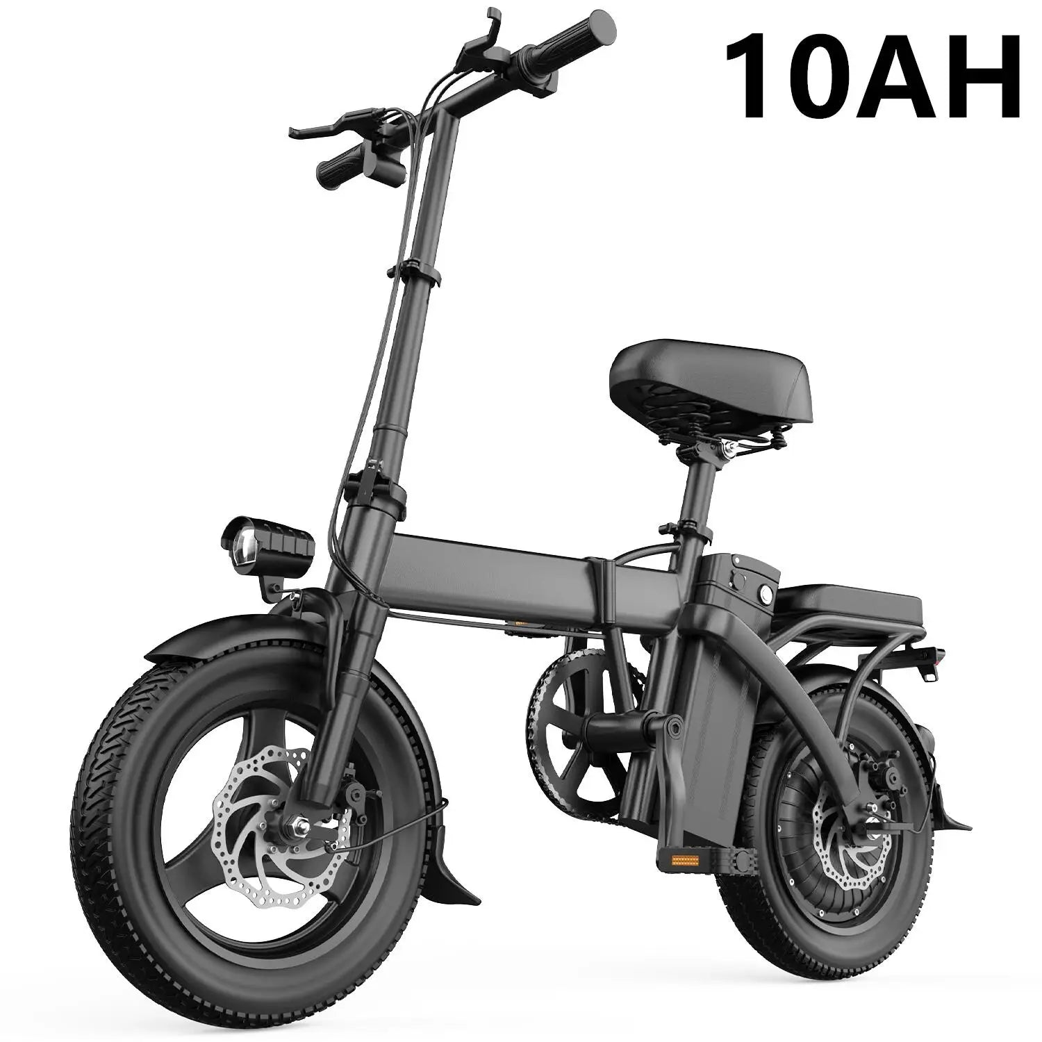 Electric Bike For Adults, Folding Electric Bike, 500W Peak Motor, Electric Bicycle With 14" Tire, 48V 20AH/15AH/10Ah Battery