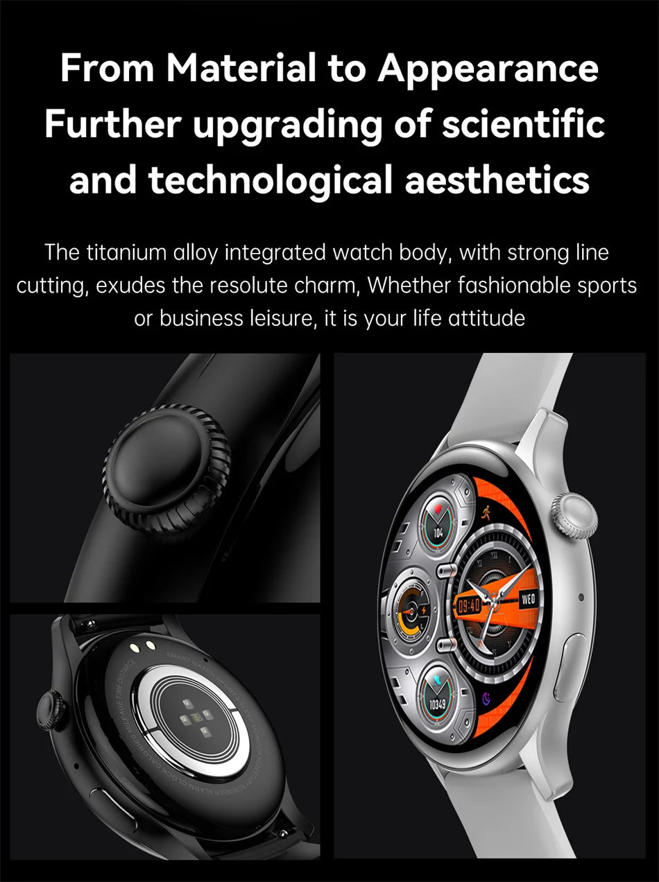 2025 NFC Smart Watch Amoled HD GPS Track Sports Heart Rate Bluetooth Call Waterproof Ladies Women Smartwatch For Women's Gift