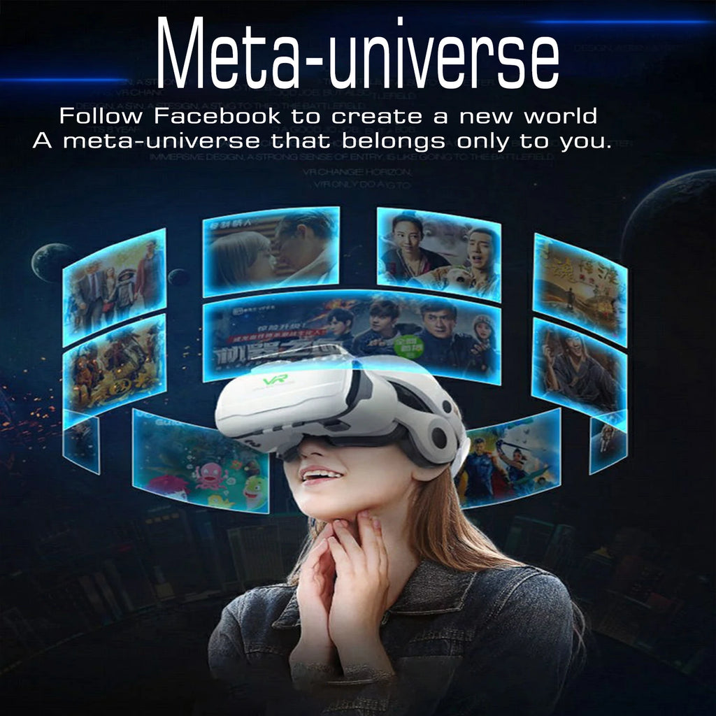 Shinecon VR Glasses Headset 3D Virtual Reality Device Helmet Viar Goggle Lenses For Smartphone Smart Cell Phone Realidade Viewer