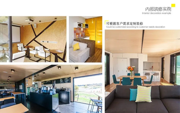 Container house second floor terrace removable outdoor wooden house