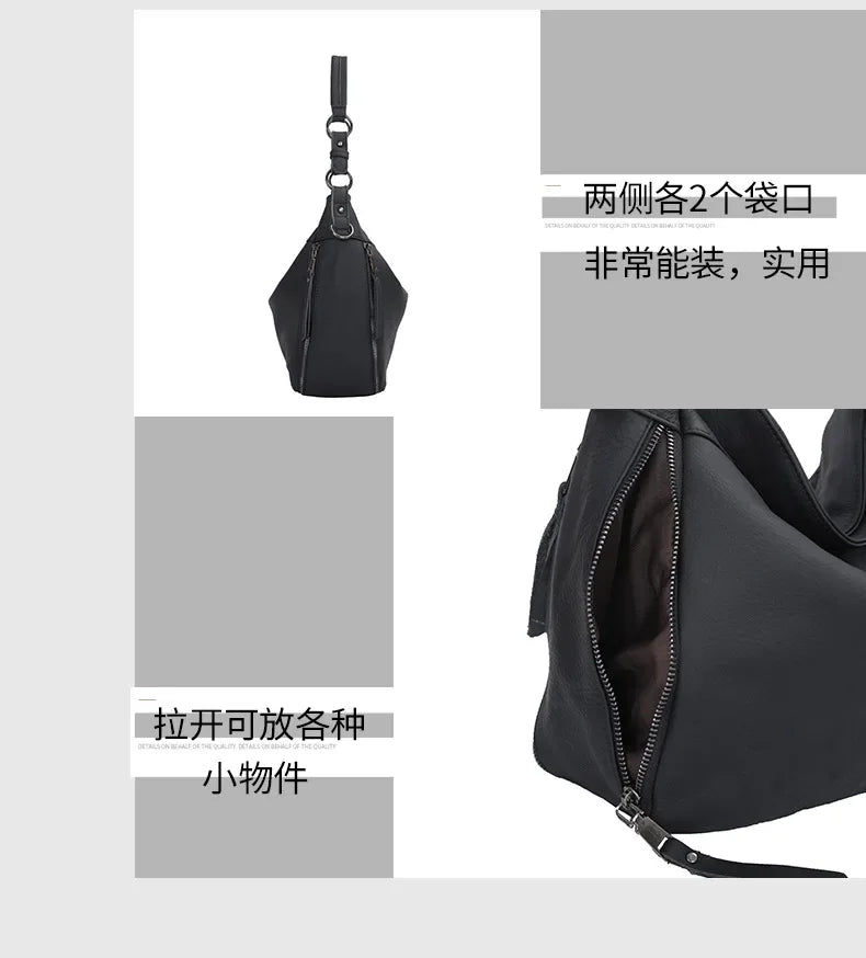 2025 Luxury Women's Handbag - Genuine Cow Leather, Large Capacity & Versatile Shoulder/Crossbody/Tote Commuting Bag