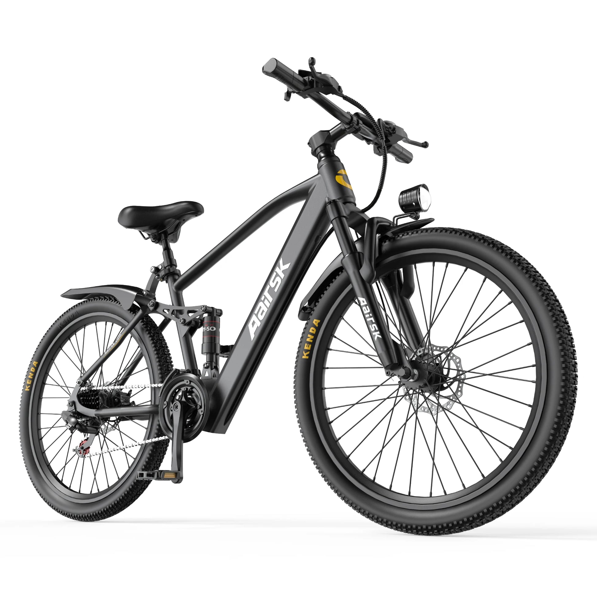 26'' Electric Bike for Adults,750W Peak Motor Mountain Ebike,25MPH Up to 40Miles,7-Speed,Shock Absorbers,Commuter E-Bike