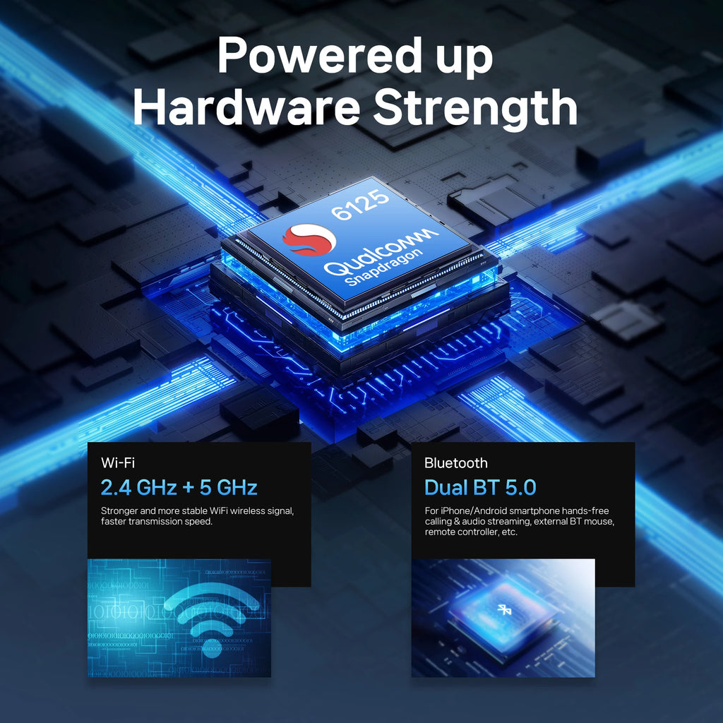 2025 CarPlay Ai Box Wireless Android Auto Car Play Adapter Smart Car TV Accessories for Net flix UtubeQualcomm Snapdragon 6125