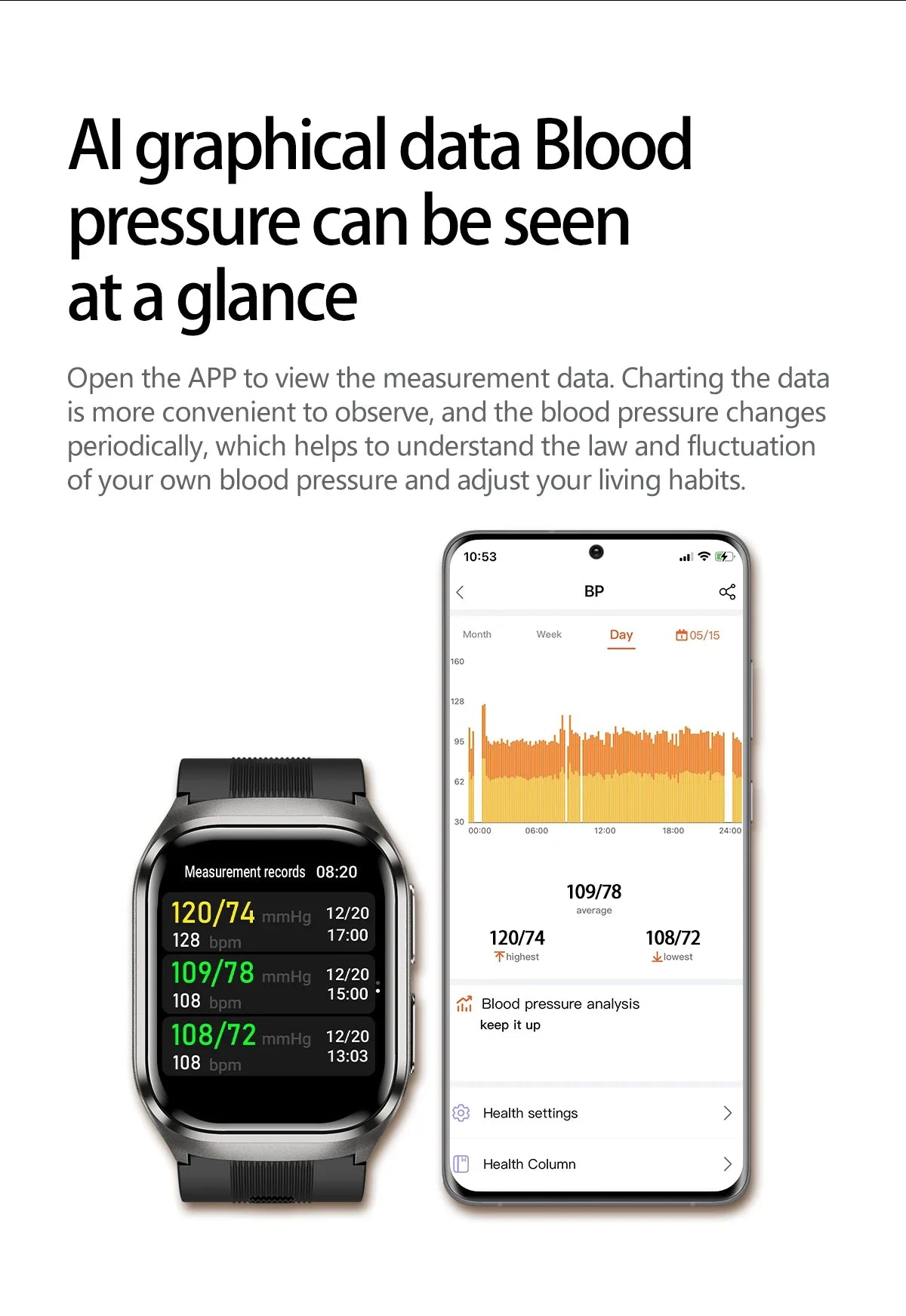 New ECG+PPG Nursing Grade Air Bag Smart Watch Men's Blood Fat Blood Pressure Voice Broadcast Health Smart Bracelet For Woman NFC