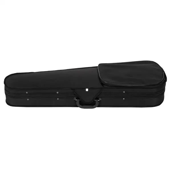 Full Size Matte Black 4/4 Spruce Panel Wooden Violin Set with Case Bow Rosin  4 Strings Shoulder Rest Turner Cleaning Cloth