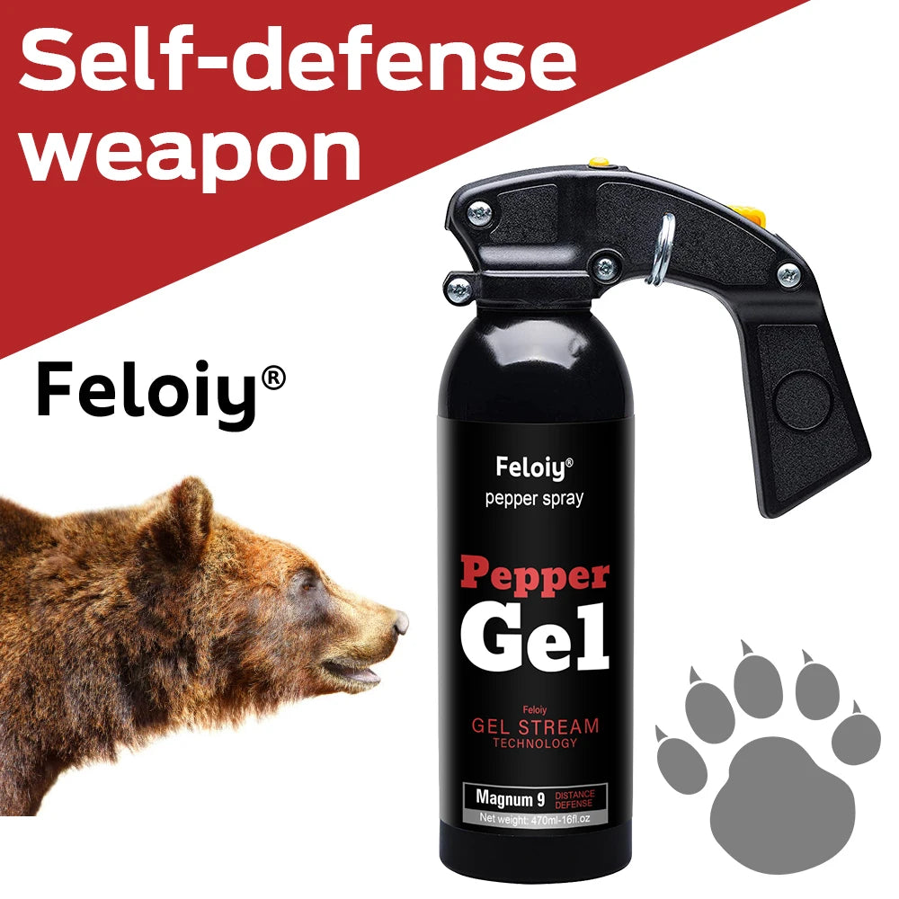 470ml bear spray self-defense super strength deterrent camping hiking
