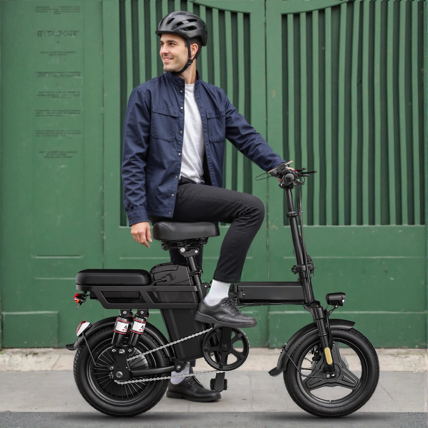 Electric Bike For Adults, Folding Electric Bike, 500W Peak Motor, Electric Bicycle With 14" Tire, 48V 20AH/15AH/10Ah Battery