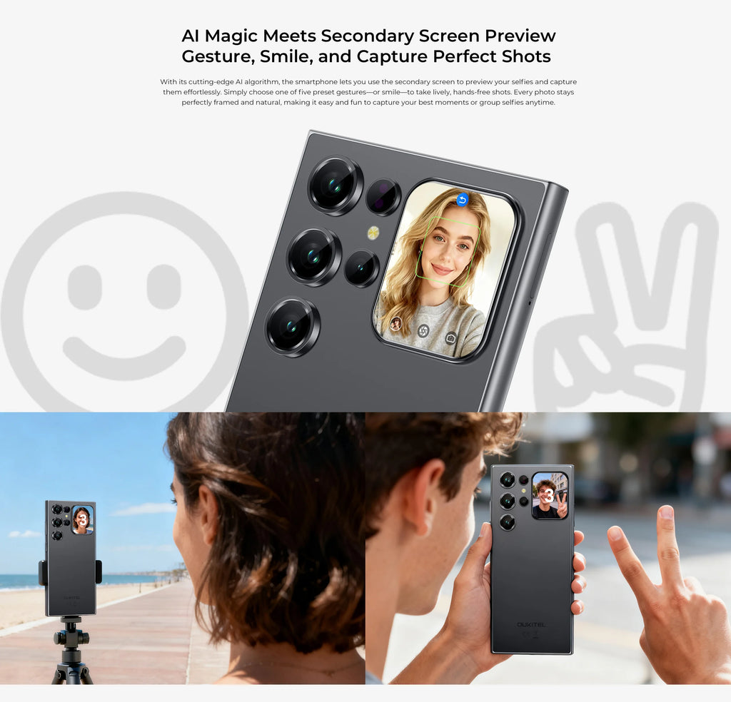 OUKITEL C62 Pro Smartphone Android 15, 6.88" HD+ Display Unisoc T615 Cell Phone, 24GB (6+18) + 256GB, 5150mAh Battery NFC Mobile