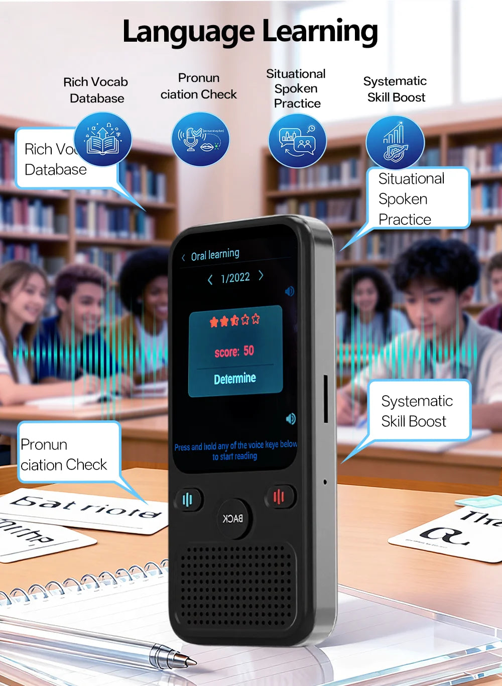 MSAI T20 160 Languages Translator with Camera Real-Time Voice Audio Photo Online Offline Translation Device Travel Assistant